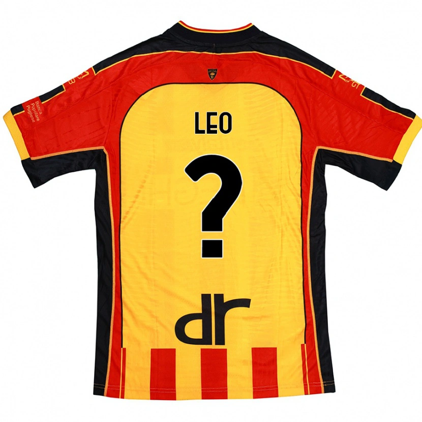 Danxen Kvinder Giulio Leo #0 Gul Rød Hjemmebane Spillertrøjer 2024/25 Trøje T-Shirt