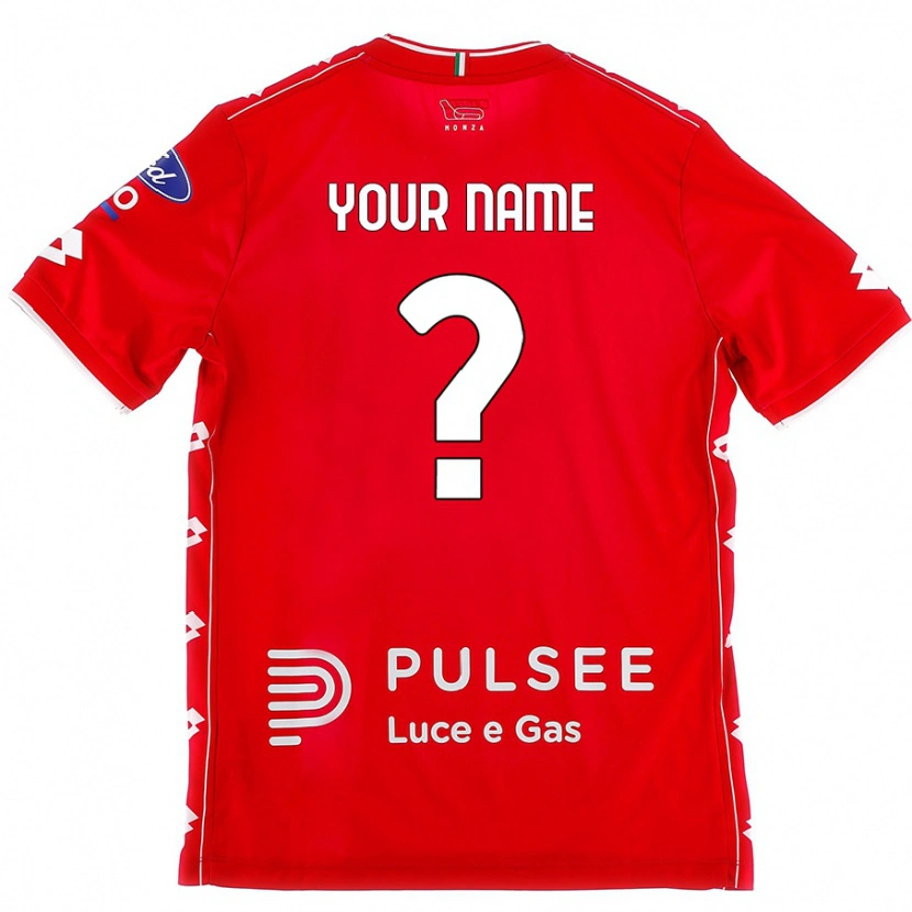 Danxen Kvinder Dit Navn #0 Rød Hvid Hjemmebane Spillertrøjer 2024/25 Trøje T-Shirt