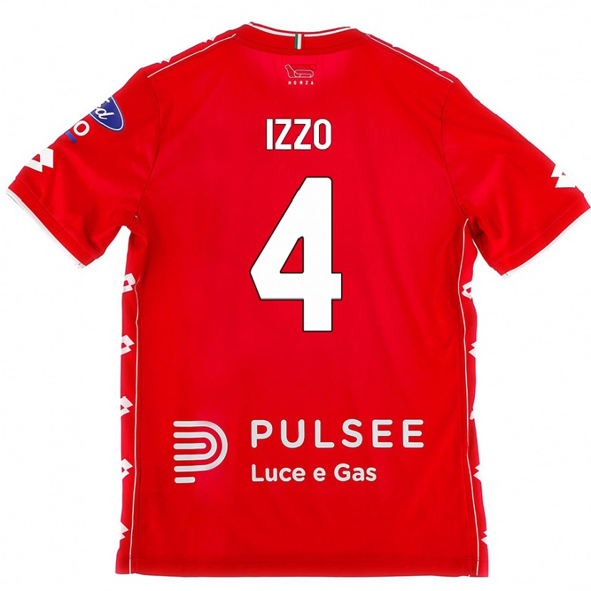 Danxen Kvinder Armando Izzo #4 Rød Hvid Hjemmebane Spillertrøjer 2024/25 Trøje T-Shirt