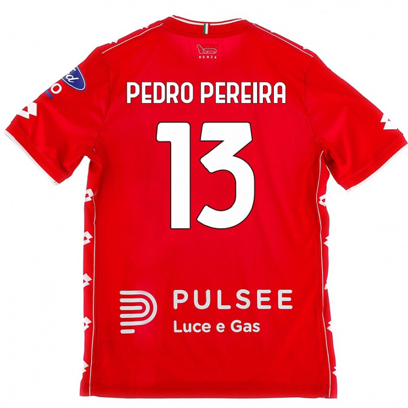 Danxen Kvinder Pedro Pereira #13 Rød Hvid Hjemmebane Spillertrøjer 2024/25 Trøje T-Shirt