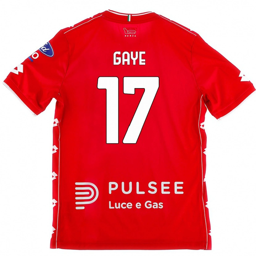 Danxen Kvinder Mamadou Gaye #17 Rød Hvid Hjemmebane Spillertrøjer 2024/25 Trøje T-Shirt