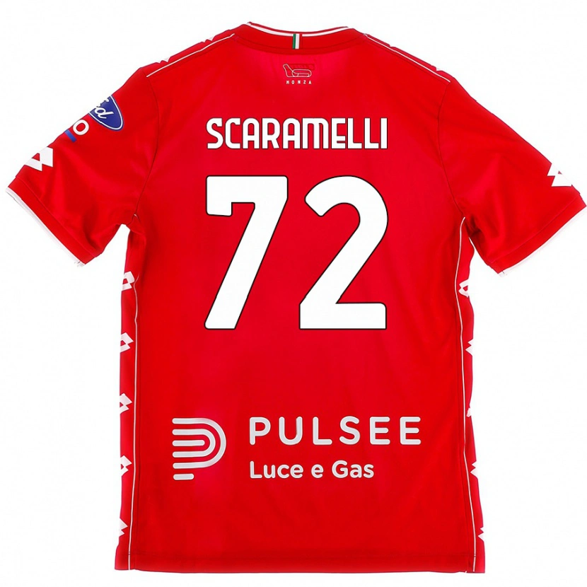 Danxen Kvinder Endris Scaramelli #72 Rød Hvid Hjemmebane Spillertrøjer 2024/25 Trøje T-Shirt