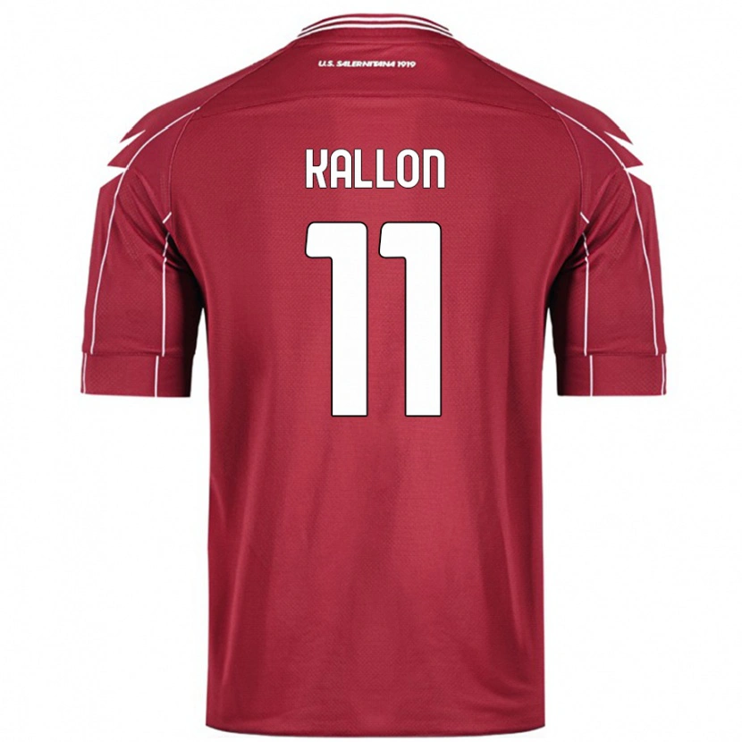 Danxen Kvinder Yayah Kallon #11 Bourgogne Hjemmebane Spillertrøjer 2024/25 Trøje T-Shirt