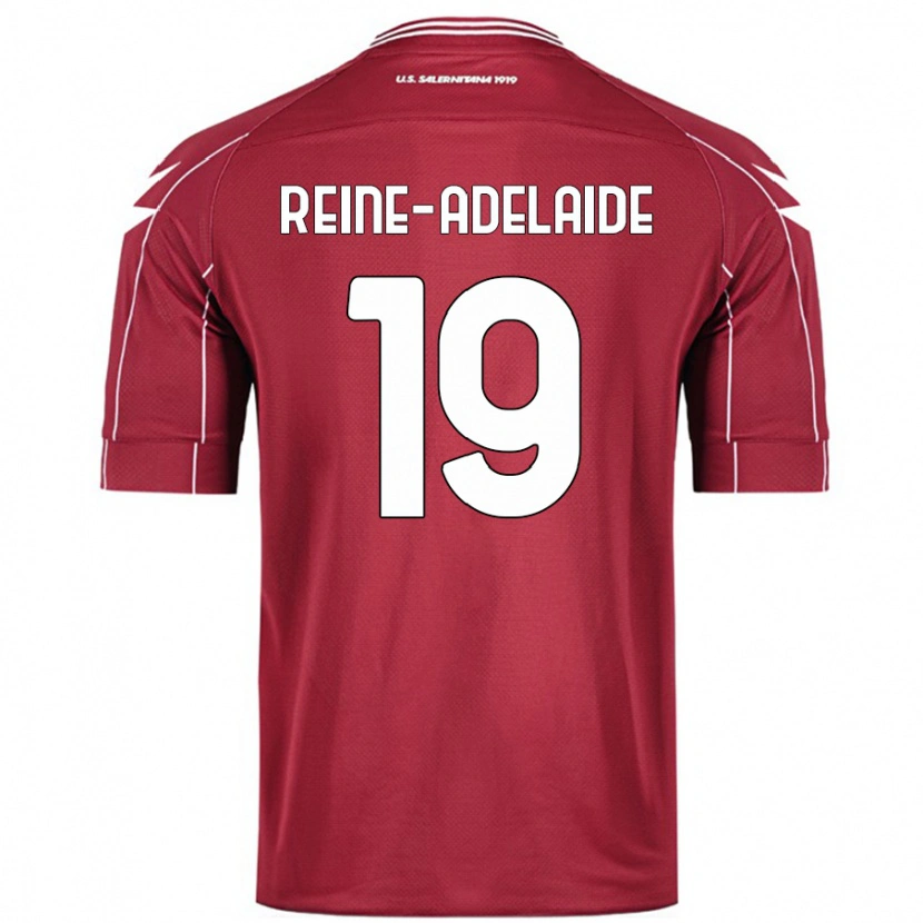 Danxen Kvinder Jeff Reine-Adélaïde #19 Bourgogne Hjemmebane Spillertrøjer 2024/25 Trøje T-Shirt