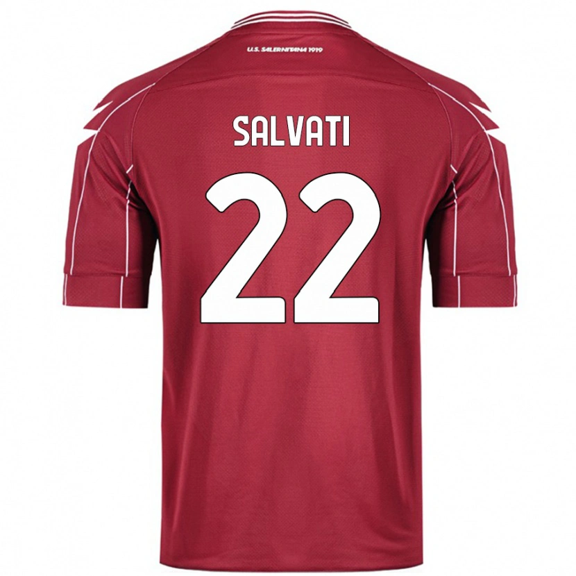 Danxen Kvinder Gregorio Salvati #22 Bourgogne Hjemmebane Spillertrøjer 2024/25 Trøje T-Shirt