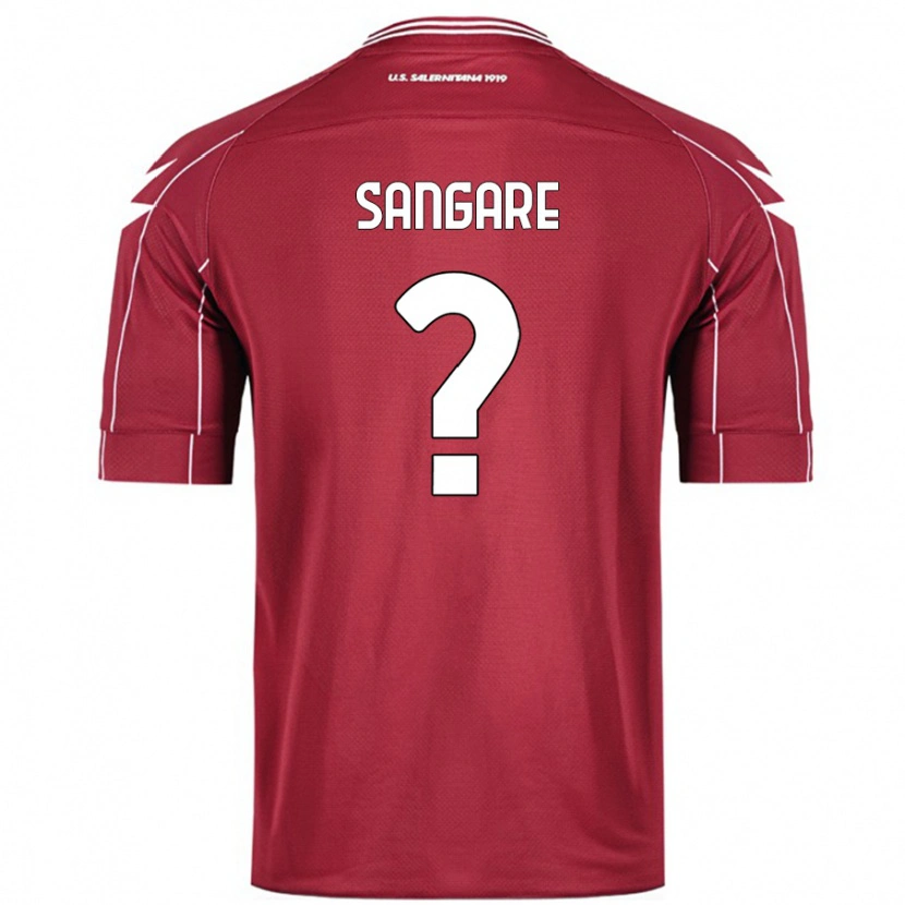 Danxen Kvinder Karim Sangare #0 Bourgogne Hjemmebane Spillertrøjer 2024/25 Trøje T-Shirt