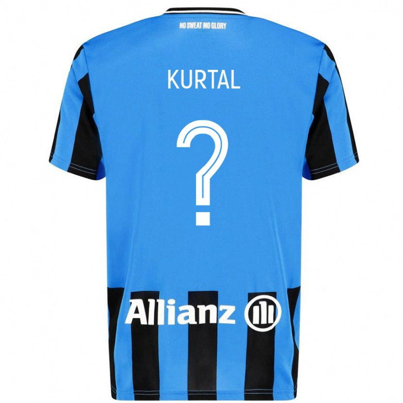 Danxen Kvinder Utku Kurtal #0 Himmelblå Sort Hjemmebane Spillertrøjer 2024/25 Trøje T-Shirt