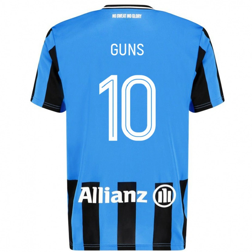 Danxen Kvinder Celien Guns #10 Himmelblå Sort Hjemmebane Spillertrøjer 2024/25 Trøje T-Shirt
