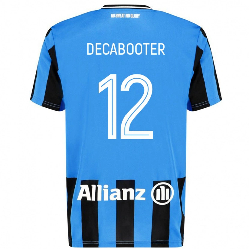 Danxen Kvinder Marith Decabooter #12 Himmelblå Sort Hjemmebane Spillertrøjer 2024/25 Trøje T-Shirt