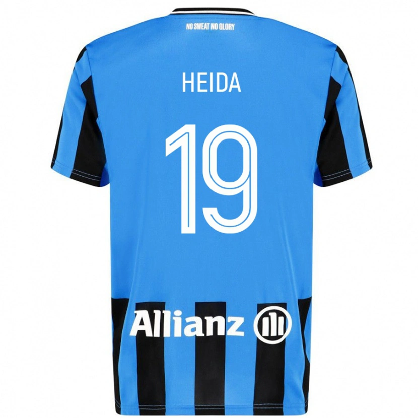 Danxen Kvinder Jade Heida #19 Himmelblå Sort Hjemmebane Spillertrøjer 2024/25 Trøje T-Shirt