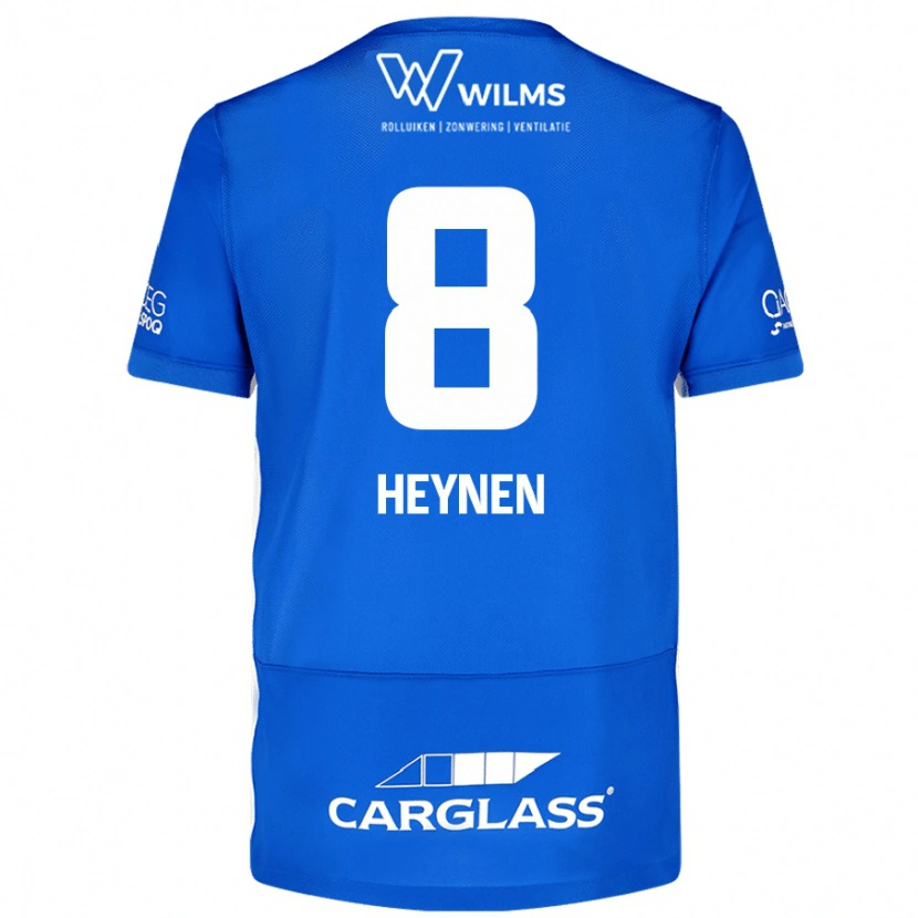 Danxen Kvinder Bryan Heynen #8 Blå Hjemmebane Spillertrøjer 2024/25 Trøje T-Shirt