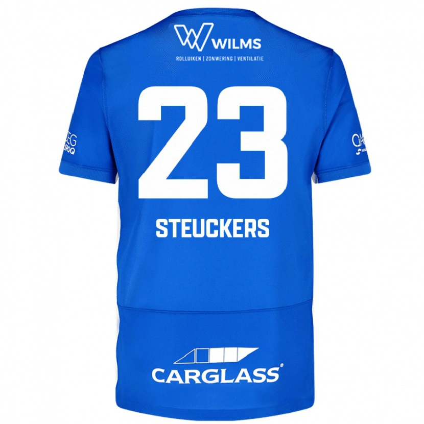 Danxen Kvinder Jarne Steuckers #23 Blå Hjemmebane Spillertrøjer 2024/25 Trøje T-Shirt