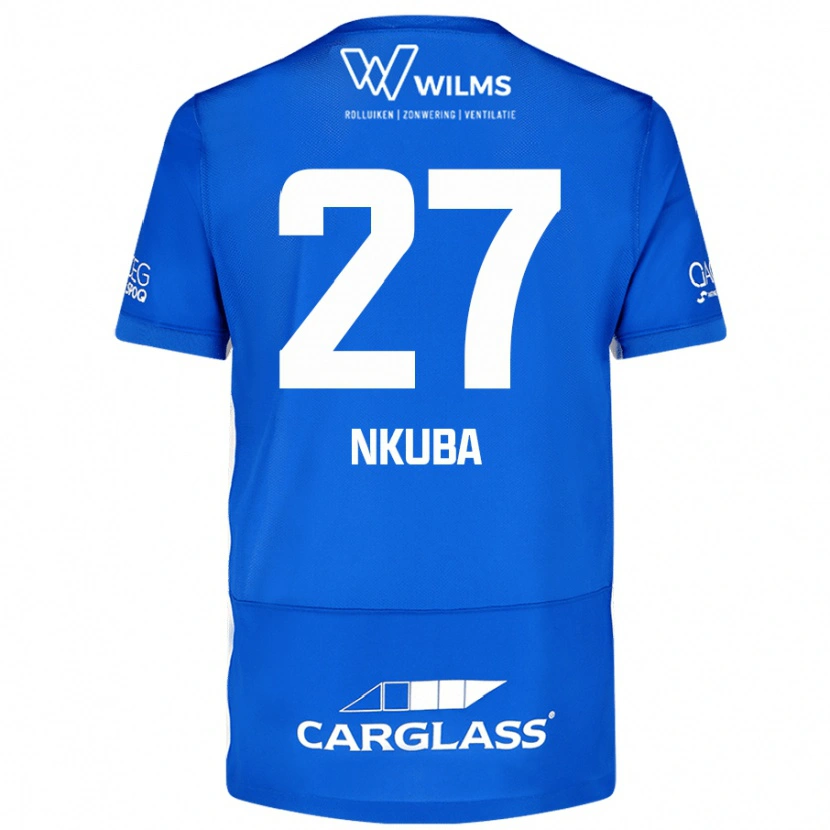 Danxen Kvinder Ken Nkuba #27 Blå Hjemmebane Spillertrøjer 2024/25 Trøje T-Shirt
