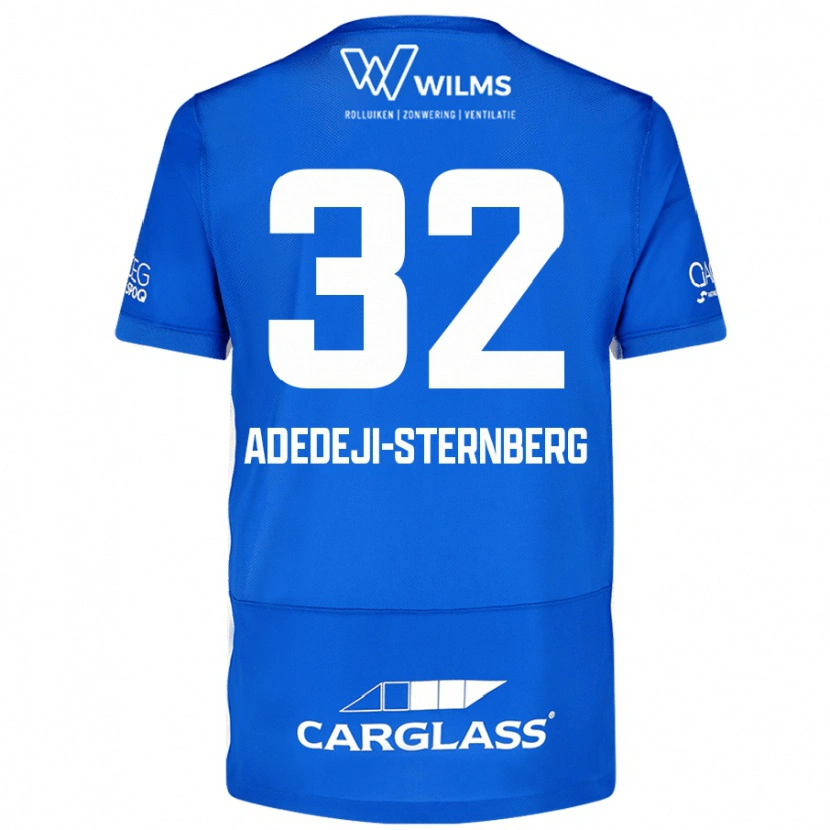 Danxen Kvinder Noah Adedeji-Sternberg #32 Blå Hjemmebane Spillertrøjer 2024/25 Trøje T-Shirt