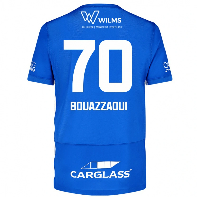 Danxen Kvinder Ilyas Bouazzaoui #70 Blå Hjemmebane Spillertrøjer 2024/25 Trøje T-Shirt