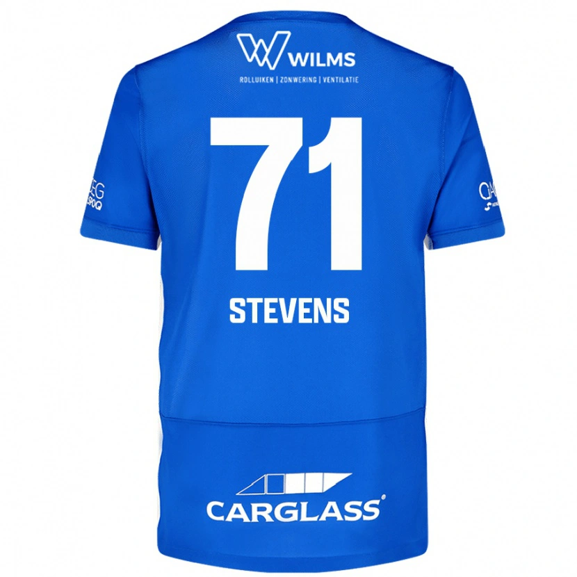 Danxen Kvinder Brent Stevens #71 Blå Hjemmebane Spillertrøjer 2024/25 Trøje T-Shirt