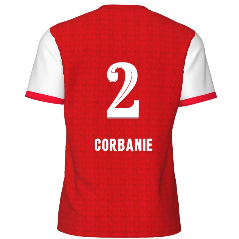 Danxen Kvinder Kobe Corbanie #2 Rød Hvid Hjemmebane Spillertrøjer 2024/25 Trøje T-Shirt