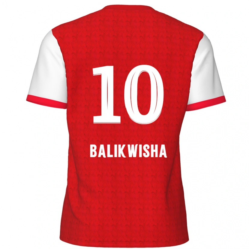 Danxen Kvinder Michel-Ange Balikwisha #10 Rød Hvid Hjemmebane Spillertrøjer 2024/25 Trøje T-Shirt
