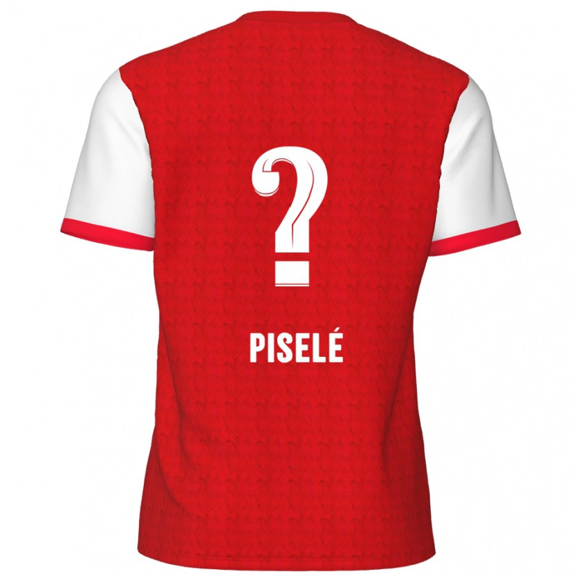 Danxen Kvinder Lowie Piselé #0 Rød Hvid Hjemmebane Spillertrøjer 2024/25 Trøje T-Shirt