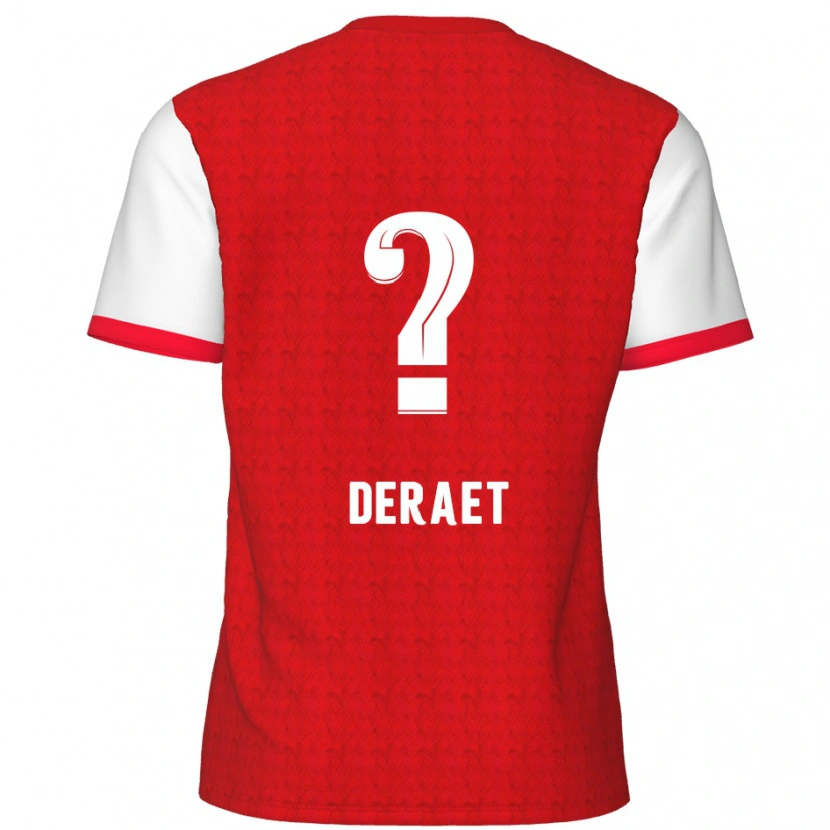Danxen Kvinder Xavi Deraet #0 Rød Hvid Hjemmebane Spillertrøjer 2024/25 Trøje T-Shirt