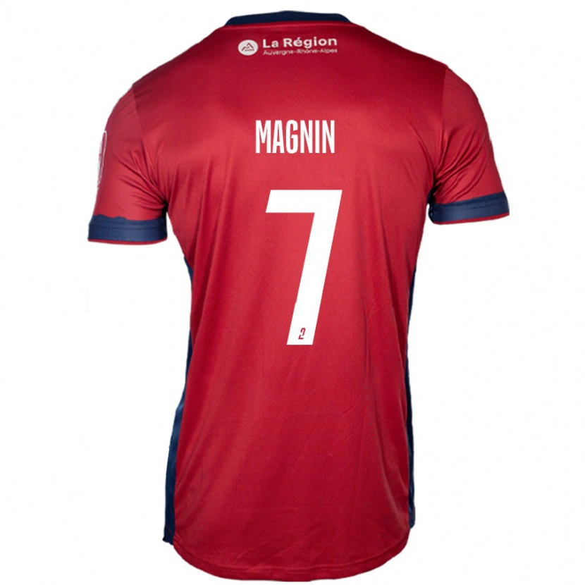 Danxen Kvinder Yohann Magnin #7 Lys Bordeaux Hjemmebane Spillertrøjer 2024/25 Trøje T-Shirt