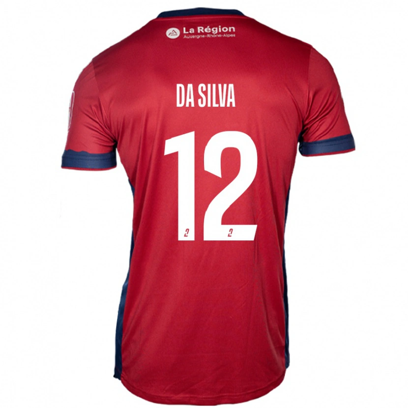 Danxen Kvinder Damien Da Silva #12 Lys Bordeaux Hjemmebane Spillertrøjer 2024/25 Trøje T-Shirt