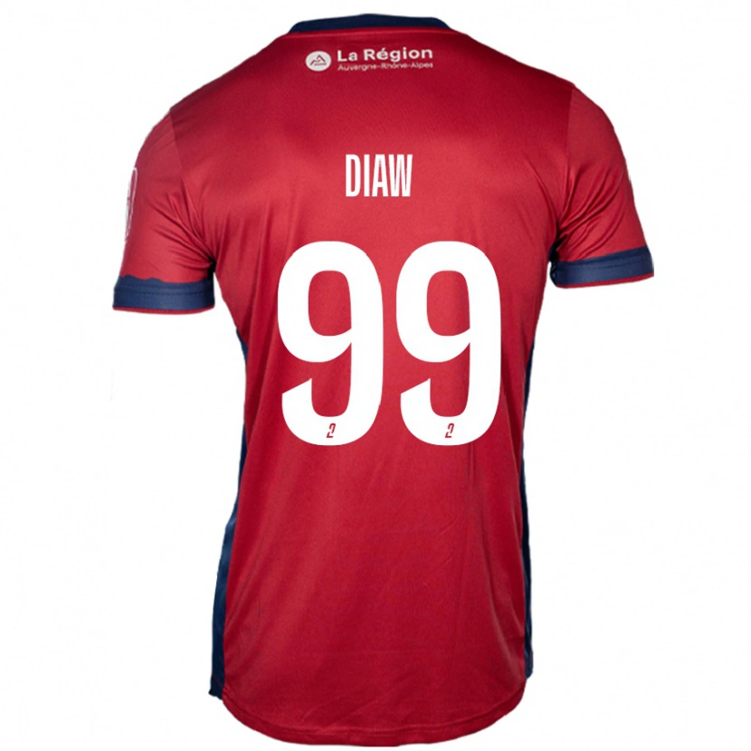 Danxen Kvinder Mory Diaw #99 Lys Bordeaux Hjemmebane Spillertrøjer 2024/25 Trøje T-Shirt