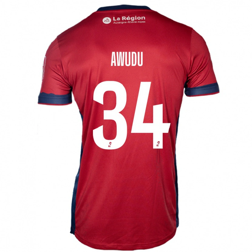 Danxen Kvinder Sumaila Awudu #34 Lys Bordeaux Hjemmebane Spillertrøjer 2024/25 Trøje T-Shirt