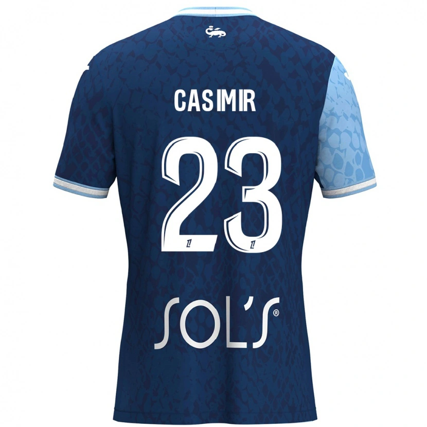 Danxen Kvinder Josué Casimir #23 Himmelblå Mørkeblå Hjemmebane Spillertrøjer 2024/25 Trøje T-Shirt
