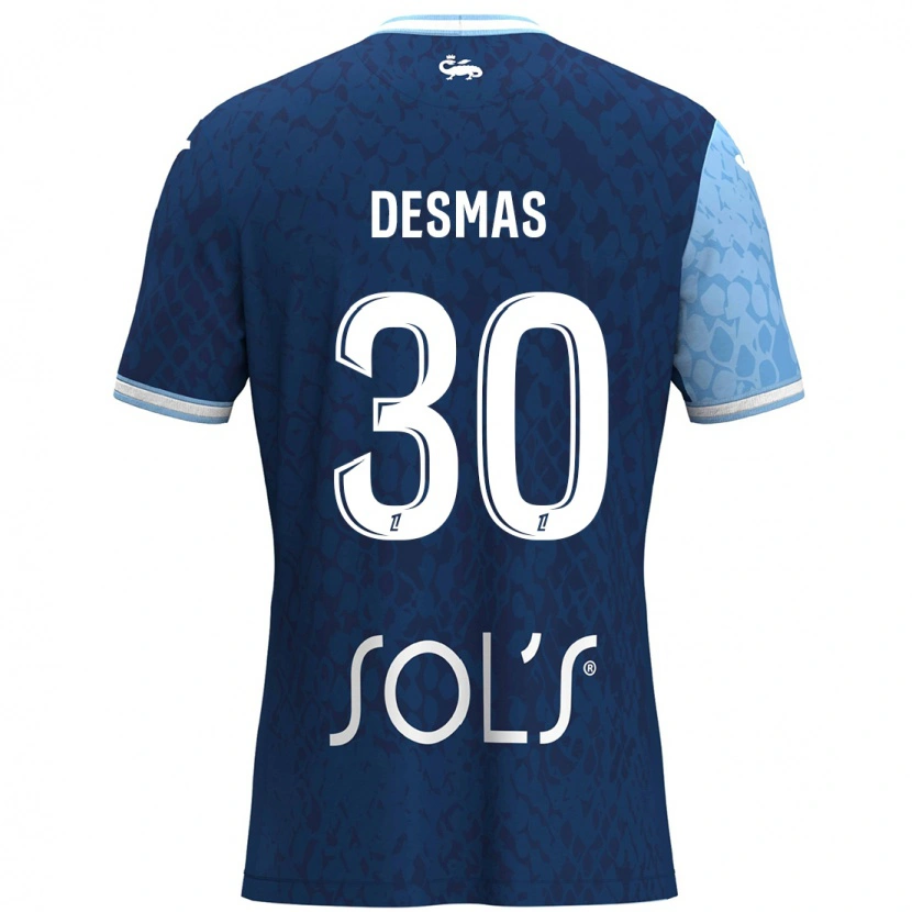Danxen Kvinder Arthur Desmas #30 Himmelblå Mørkeblå Hjemmebane Spillertrøjer 2024/25 Trøje T-Shirt