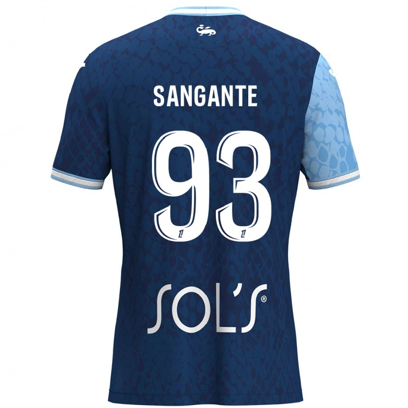 Danxen Kvinder Arouna Sangante #93 Himmelblå Mørkeblå Hjemmebane Spillertrøjer 2024/25 Trøje T-Shirt