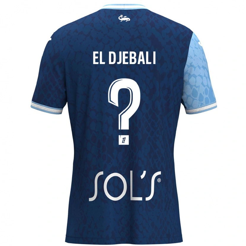 Danxen Kvinder Rayan El Djebali #0 Himmelblå Mørkeblå Hjemmebane Spillertrøjer 2024/25 Trøje T-Shirt