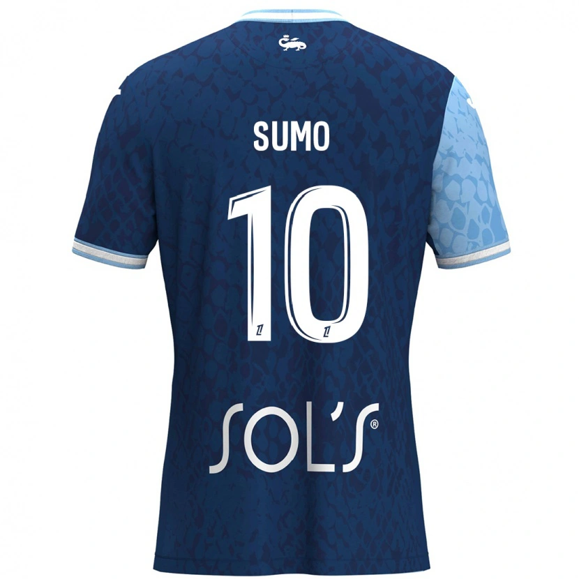 Danxen Kvinder Eva Sumo #10 Himmelblå Mørkeblå Hjemmebane Spillertrøjer 2024/25 Trøje T-Shirt