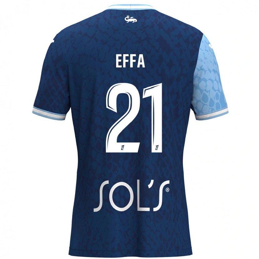 Danxen Kvinder Chancelle Effa Effa #21 Himmelblå Mørkeblå Hjemmebane Spillertrøjer 2024/25 Trøje T-Shirt