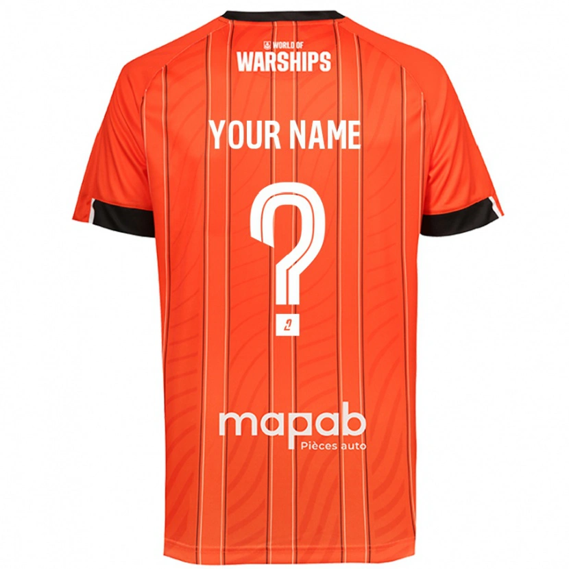 Danxen Kvinder Dit Navn #0 Orange Hjemmebane Spillertrøjer 2024/25 Trøje T-Shirt