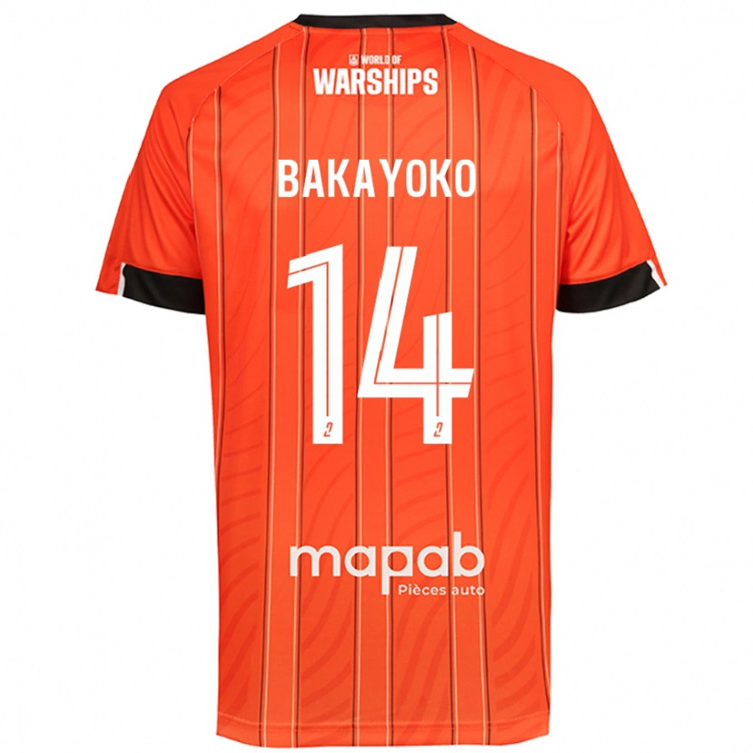 Danxen Kvinder Tiemoué Bakayoko #14 Orange Hjemmebane Spillertrøjer 2024/25 Trøje T-Shirt