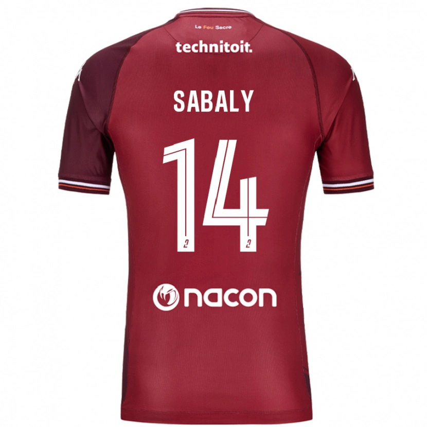 Danxen Kvinder Cheikh Sabaly #14 Rød Granata Hjemmebane Spillertrøjer 2024/25 Trøje T-Shirt