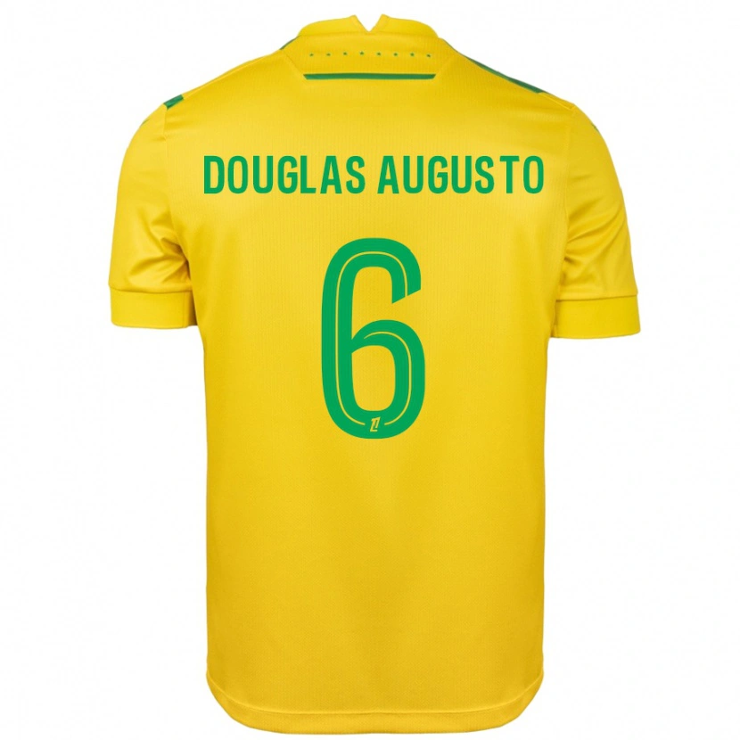 Danxen Kvinder Douglas Augusto #6 Gul Grøn Hjemmebane Spillertrøjer 2024/25 Trøje T-Shirt