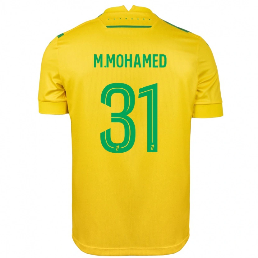 Danxen Kvinder Mostafa Mohamed #31 Gul Grøn Hjemmebane Spillertrøjer 2024/25 Trøje T-Shirt