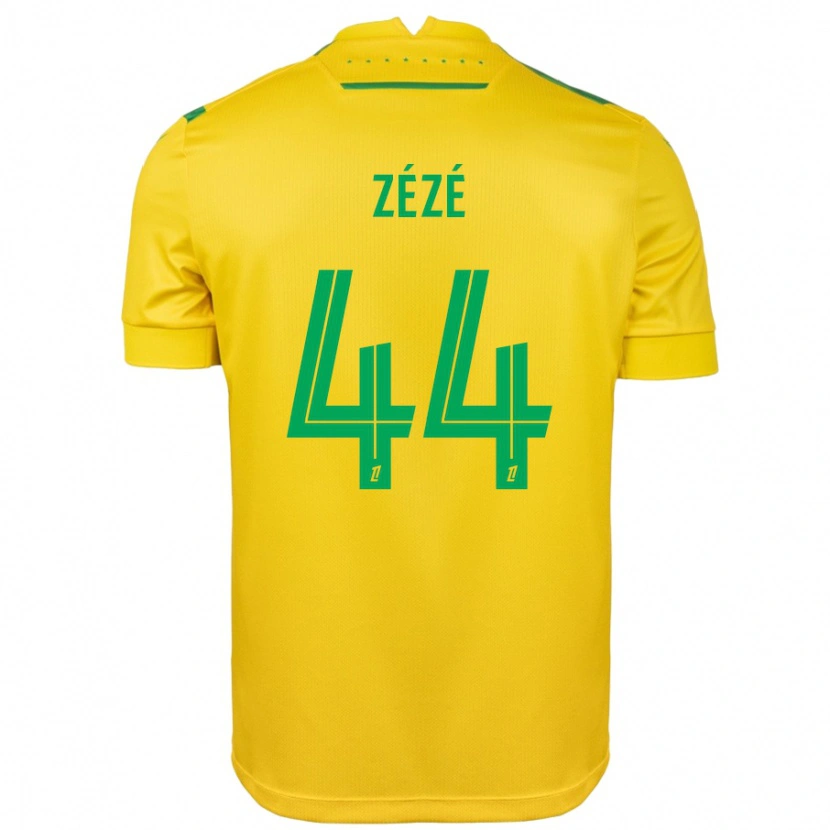 Danxen Kvinder Nathan Zézé #44 Gul Grøn Hjemmebane Spillertrøjer 2024/25 Trøje T-Shirt