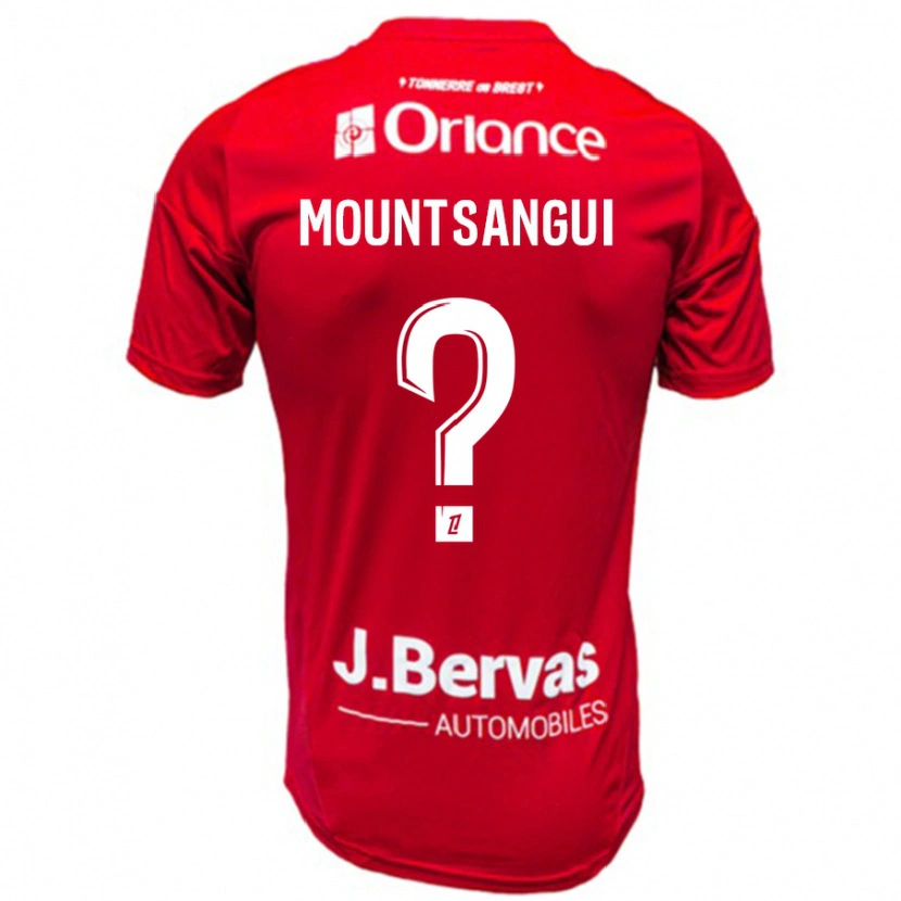 Danxen Kvinder Warren Mountsangui #0 Rød Hvid Hjemmebane Spillertrøjer 2024/25 Trøje T-Shirt