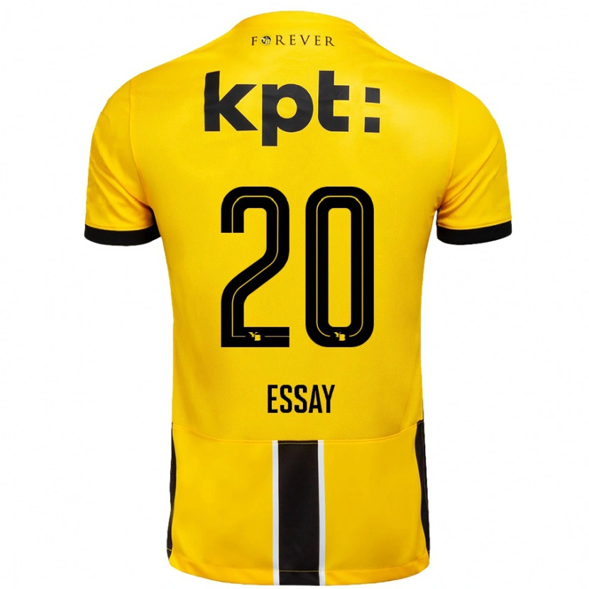 Danxen Kvinder Perceval Essay #20 Gul Sort Hjemmebane Spillertrøjer 2024/25 Trøje T-Shirt