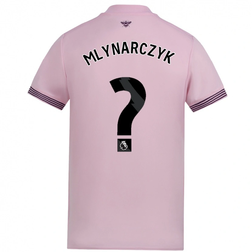 Danxen Kvinder Adam Mlynarczyk #0 Lyserød Udebane Spillertrøjer 2024/25 Trøje T-Shirt