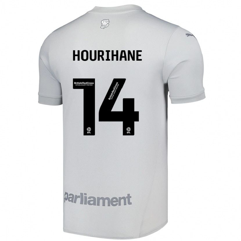 Danxen Kvinder Conor Hourihane #14 Sølvgrå Udebane Spillertrøjer 2024/25 Trøje T-Shirt