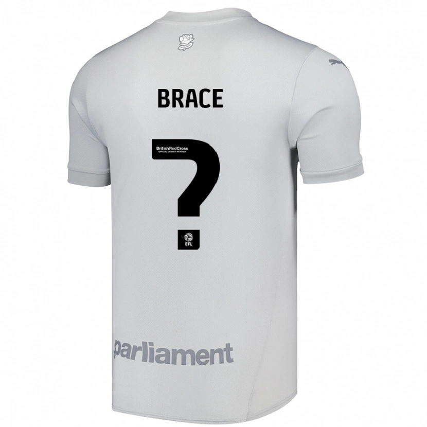 Danxen Kvinder Astin Brace #0 Sølvgrå Udebane Spillertrøjer 2024/25 Trøje T-Shirt