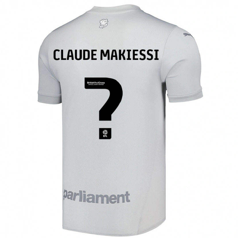Danxen Kvinder Jean Claude Makiessi #0 Sølvgrå Udebane Spillertrøjer 2024/25 Trøje T-Shirt