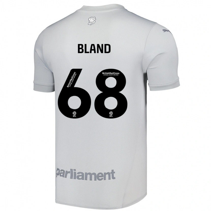 Danxen Kvinder Jonathan Bland #68 Sølvgrå Udebane Spillertrøjer 2024/25 Trøje T-Shirt