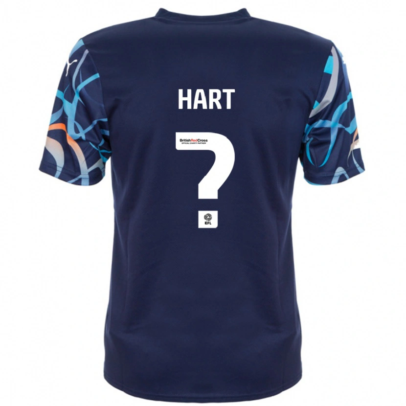 Danxen Kvinder Natasha Hart #0 Marineblå Udebane Spillertrøjer 2024/25 Trøje T-Shirt