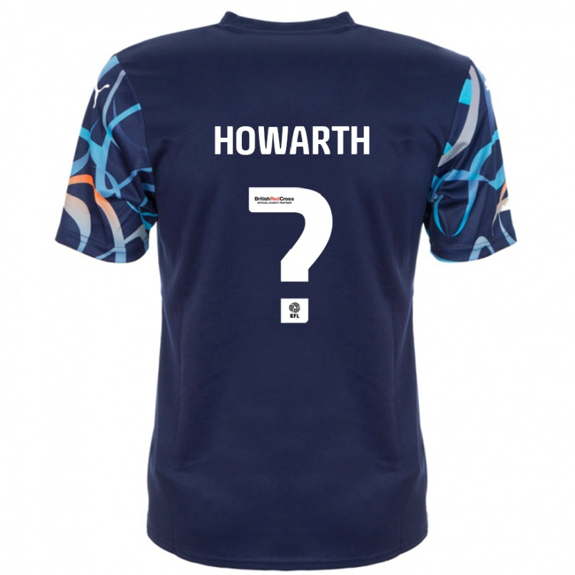 Danxen Kvinder Chloe Howarth #0 Marineblå Udebane Spillertrøjer 2024/25 Trøje T-Shirt