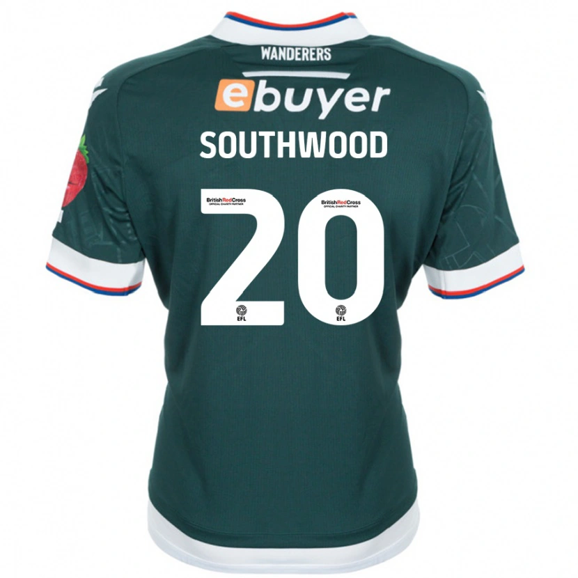 Danxen Kvinder Luke Southwood #20 Mørkegrøn Udebane Spillertrøjer 2024/25 Trøje T-Shirt